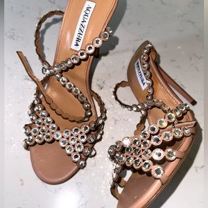Tequila Crystal-Embellished Sandals